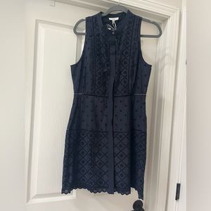 JOIE NWT Navy cotton dress size 8 BEAUTIFUL!!